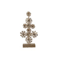 Metal Snowflakes Tree with Glitter