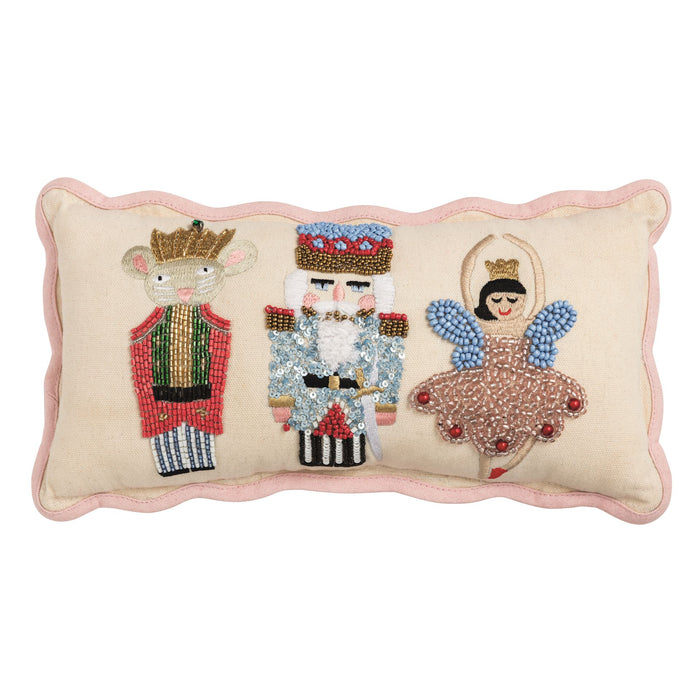 Mini Beaded Pillow by Mud Pie