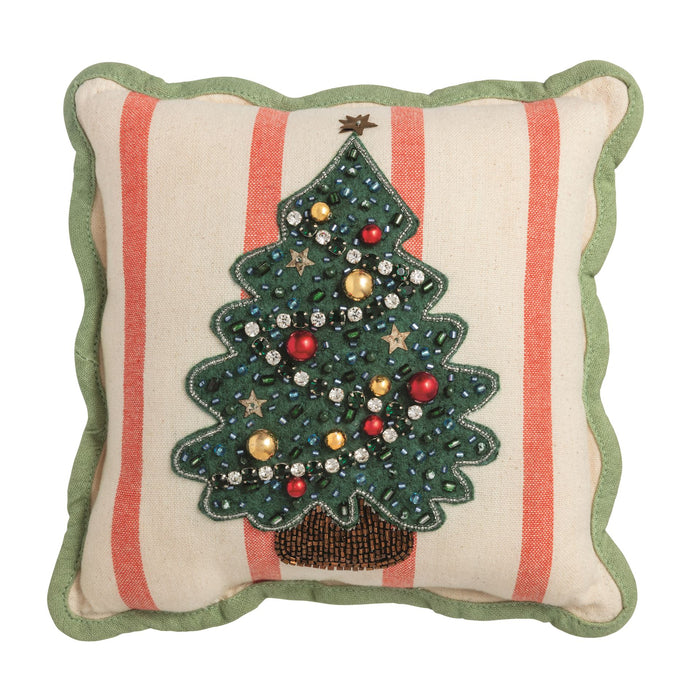 Mini Beaded Pillow by Mud Pie