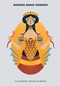 Minoan Snake Goddess Notebook - Diavazo Greek Books