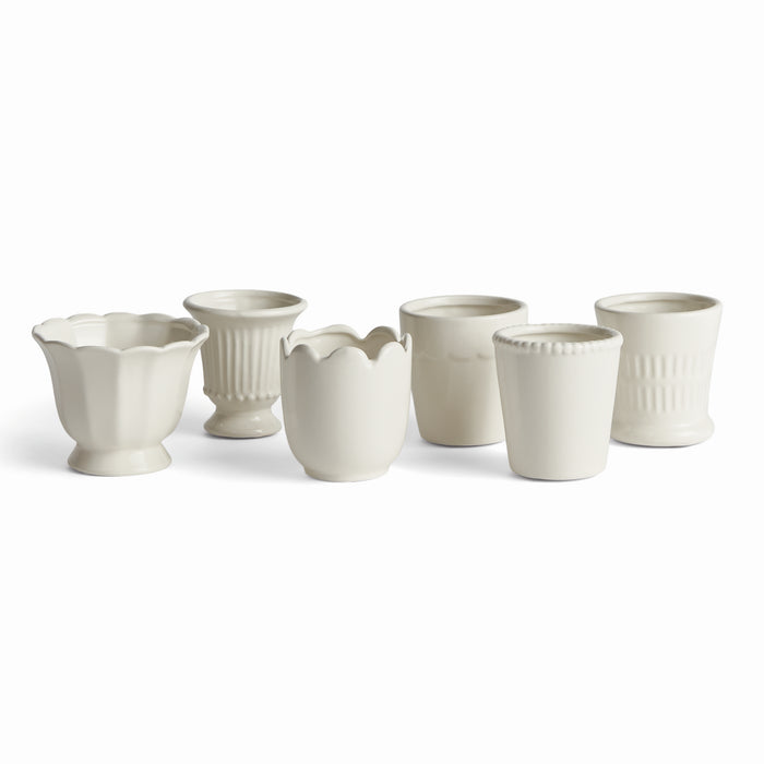 Mirabelle Mini Cachepots, Set Of 6