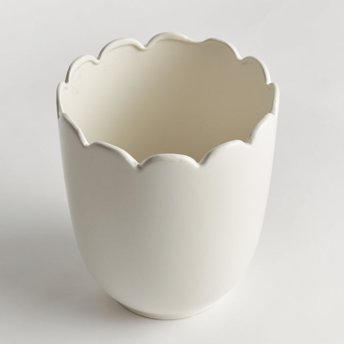 Mirabelle Scalloped Edge Cachepot - View 2