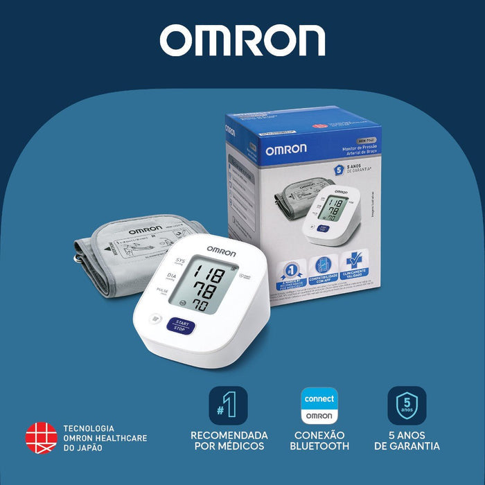 Monitor de Pressão Arterial de Braço Omron HEM-7142 - FisioStore
