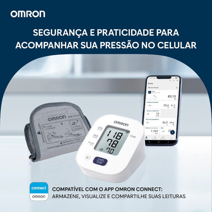 Monitor de Pressão Arterial de Braço Omron HEM-7142 - FisioStore
