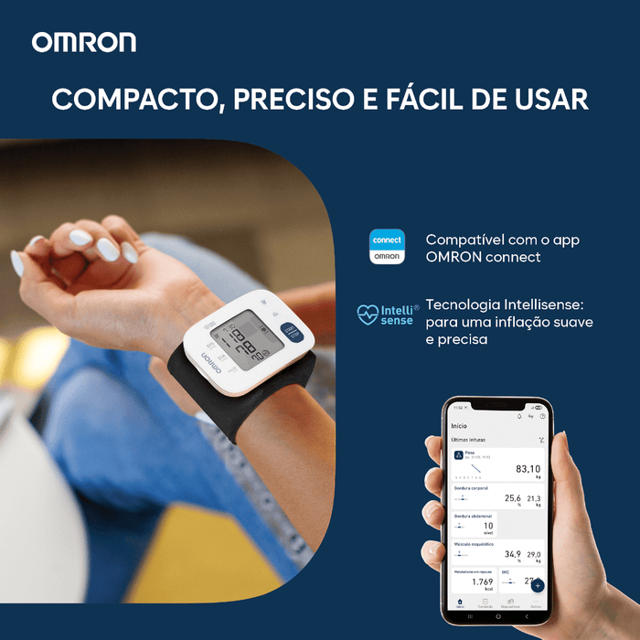 Monitor de Pressão Arterial de Pulso Omron HEM-6181 - FisioStore