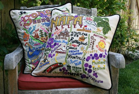 NAPA VALLEY PILLOW BY CATSTUDIO - A. Dodson's