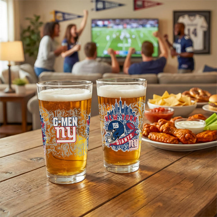 New York Giants 16oz Glass Pint