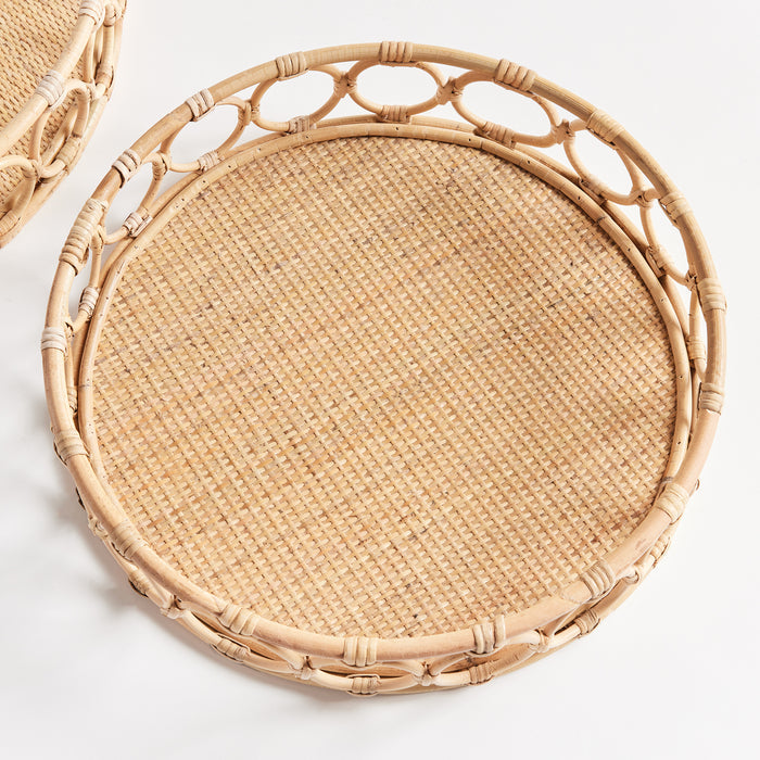 Ninette Round Trays, Set Of 2 - View 4
