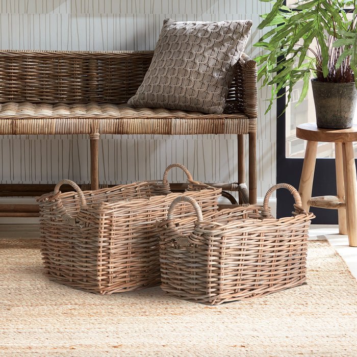 Normandy Halo Rectangular Baskets, Set Of 2 - View 2
