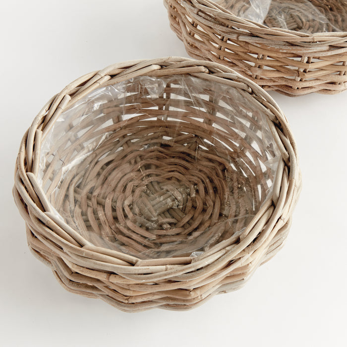 Normandy Low Basket Planters, Set Of 2 - View 3