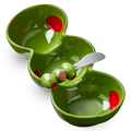Olive 3-Part Server & Spreader Set of 2