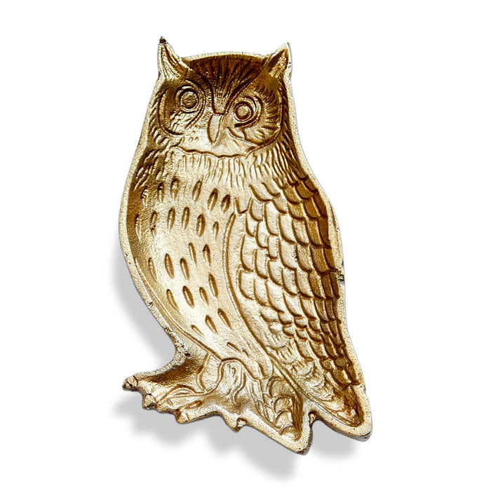 Owl Cast Aluminum Trinket Dish