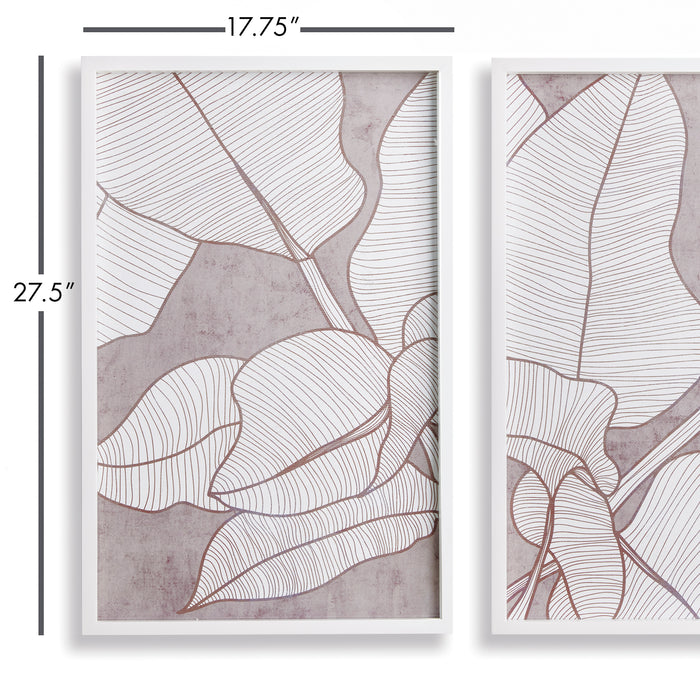 Palm Leaf Prints, Set Of 2 - View 2