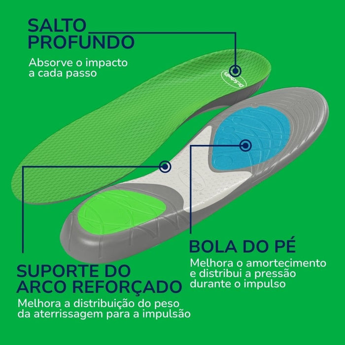 Palmilha para Corrida Dr Scholl 01 Par - FisioStore