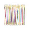 Party Candles Square Paper Salad & Dessert Plates - A. Dodson's