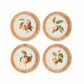 Peach Cuttings Round Petite Prints, Set Of 4