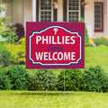 Philadelphia Phillies Coroplast Yard Sign, "Fans Welcome"
