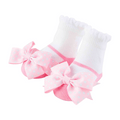 Pink Bow Socks BY MUD PIE by MUD PIE