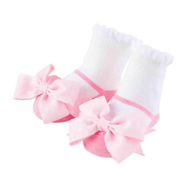 Pink Bow Socks BY MUD PIE by MUD PIE