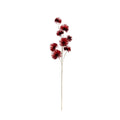 Plastic Tinsel Ball Stem, Red
