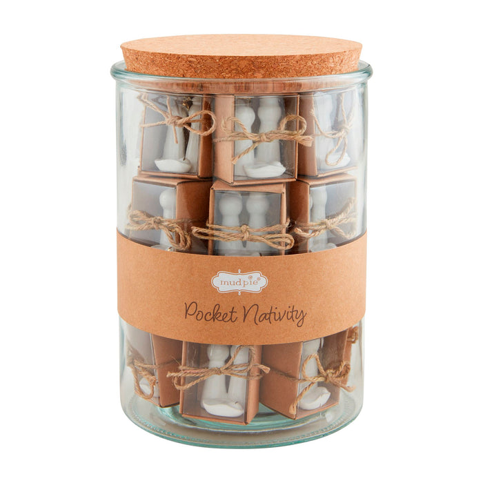 Pocket Nativity Jar by Mud Pie
