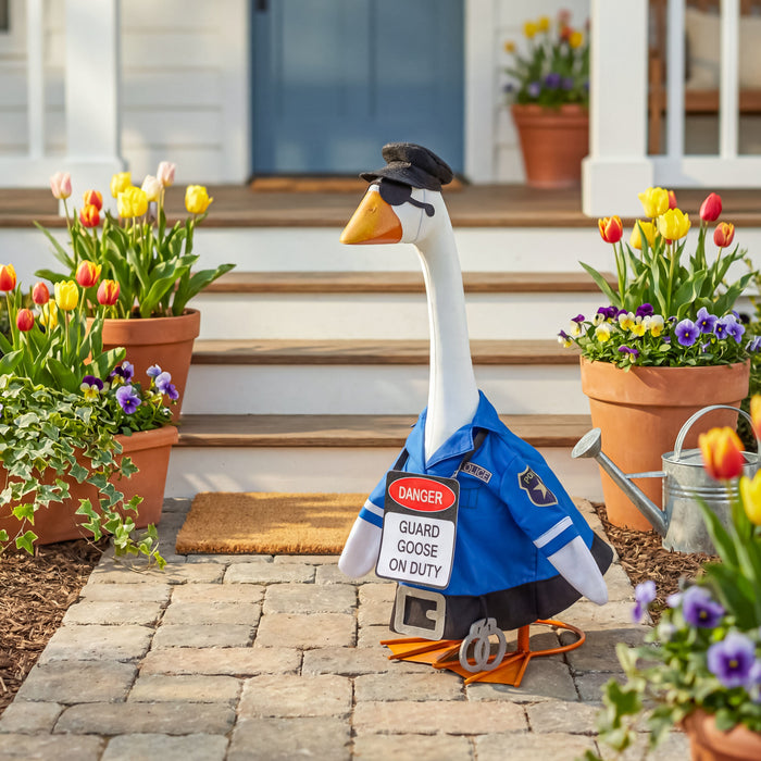Police For Giddy The Porch Goose by Evergreen