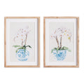 Potted Phalaenopsis Prints, Set Of 2