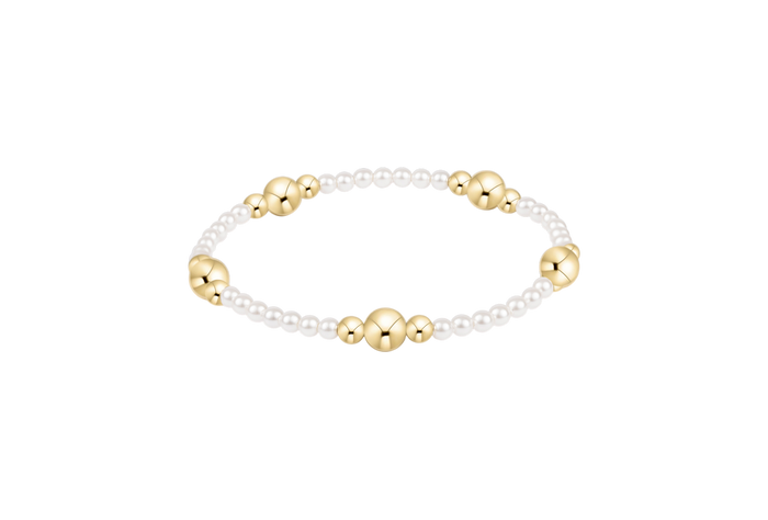 Purpose Gold 6mm Pearl Bracelet by Enewton