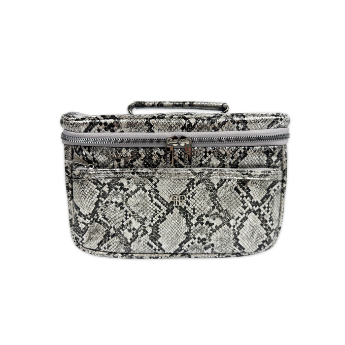 PurseN Classic Train Case - Silver Python - A. Dodson's