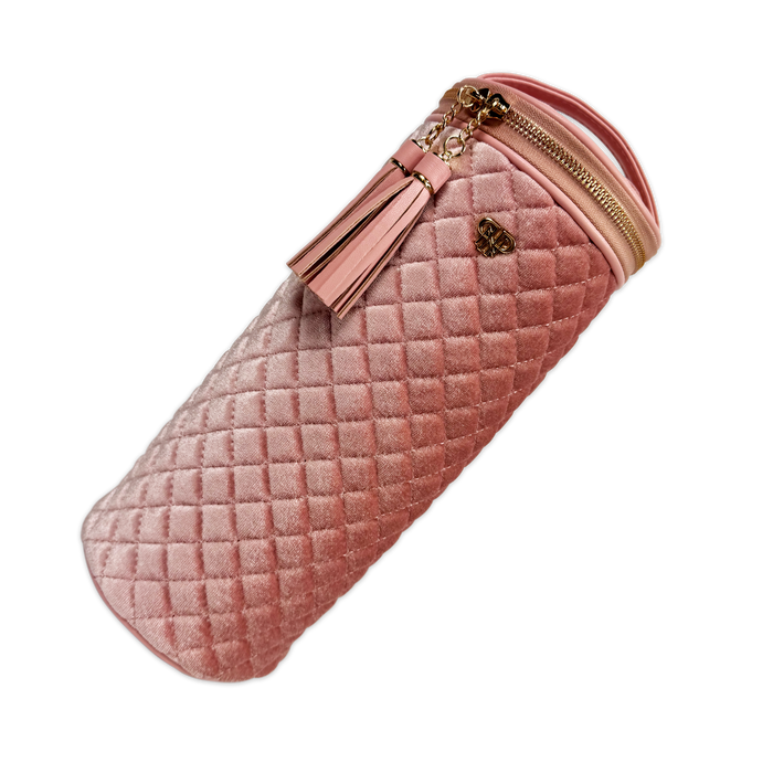 PurseN Hot Tools Holder - Blush Velvet Quilted - A. Dodson's