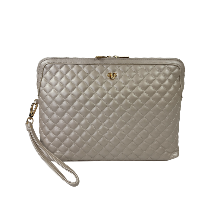 PurseN Litt Makeup Case - Pearl Quilted