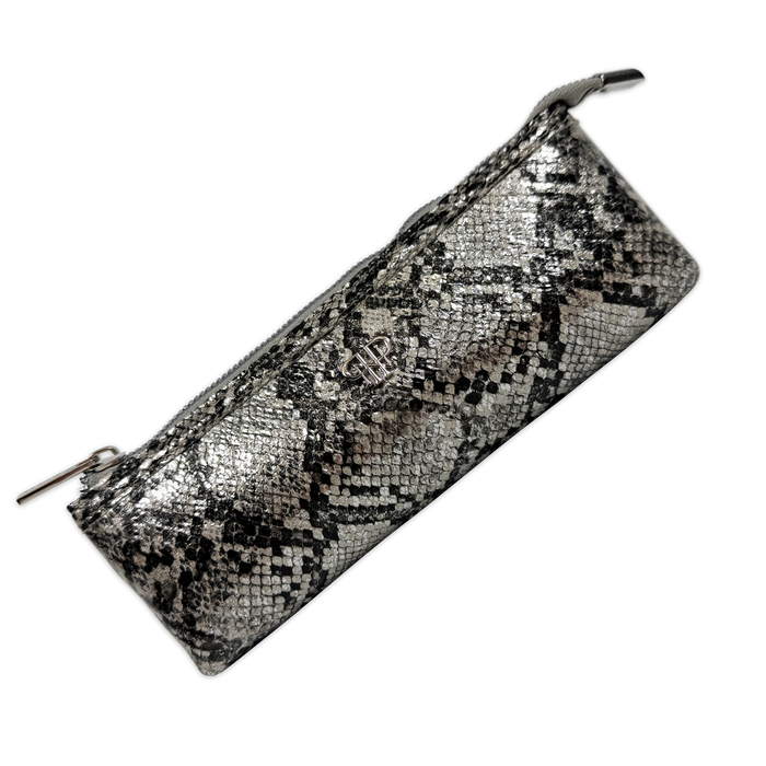 PurseN Sleek Stash Go-To Case - Silver Python - A. Dodson's