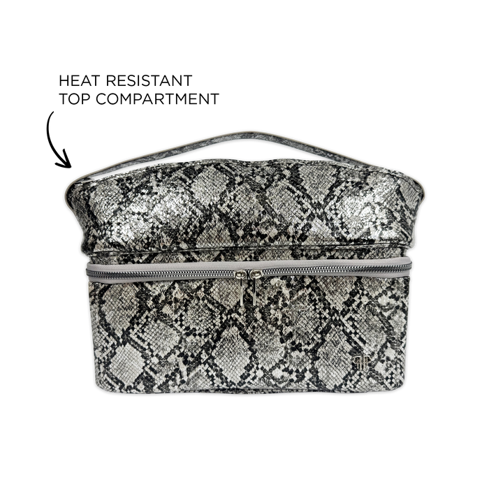 PurseN Stylist Travel Bag - Silver Python - A. Dodson's