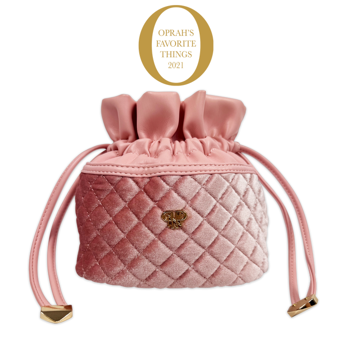 PurseN Ultra Jewelry Case - Blush Velvet Quilted - A. Dodson's