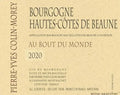 PYCM Bourgogne Hautes Cotes de Beaune Au Bout du Monde 2020