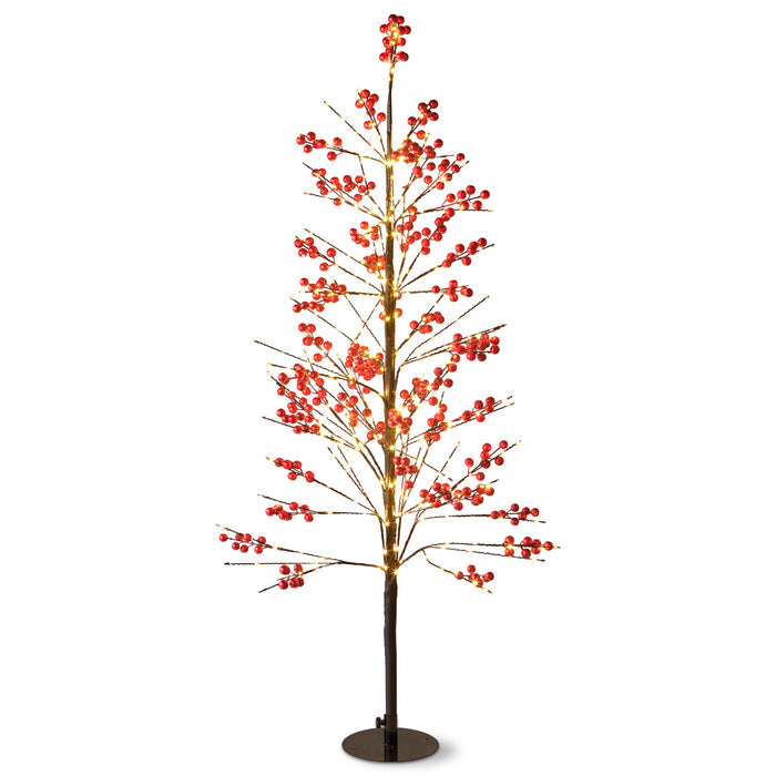 Red Berry Led Tree 4 Ft