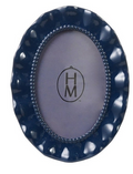 Resin & Glass Wavy Photo Frame Oval
