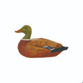 Resin Mallard, Natural, Green