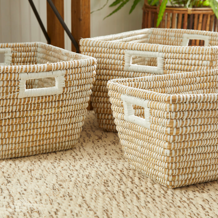 Rivergrass Rectangular Baskets, Set Of 3 - View 7