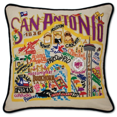SAN ANTONIO PILLOW BY CATSTUDIO - A. Dodson's