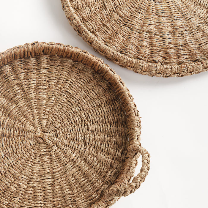 Sawyer Round Trays With Handles, Set Of 2 - View 3