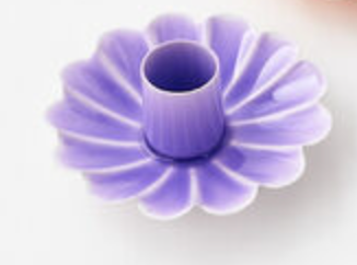 Scalloped Candleholder, 6 Colors, Metal, 4"