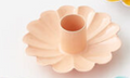 Scalloped Candleholder, 6 Colors, Metal, 4"