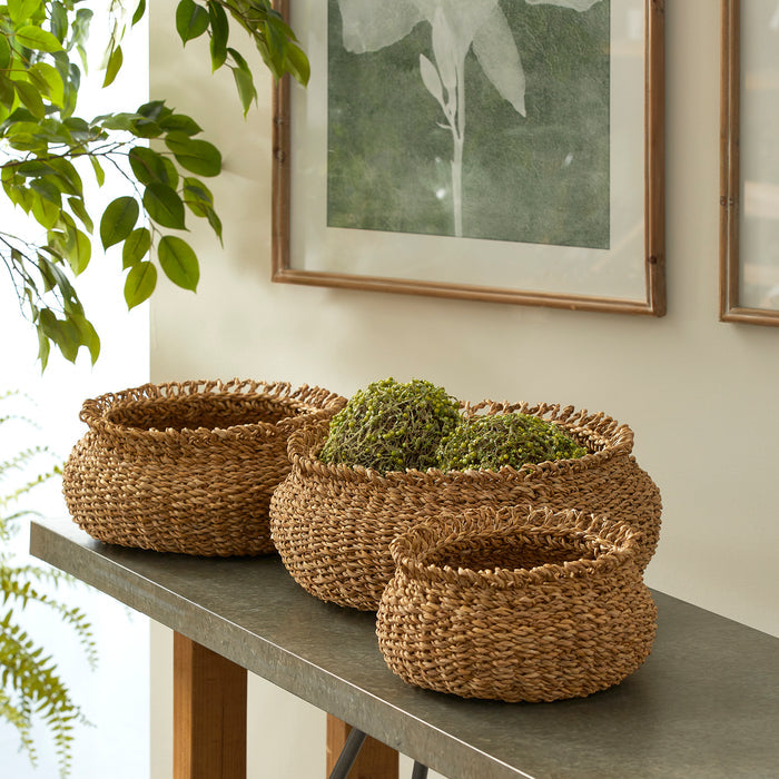 Seagrass Loop Baskets, Set Of 3 - View 2