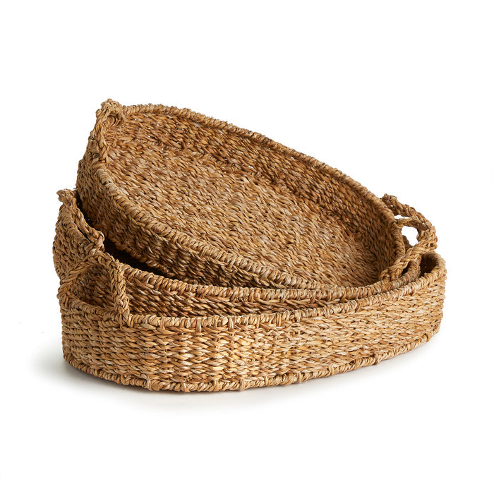 Seagrass Oval Trays, Set Of 3 - View 3