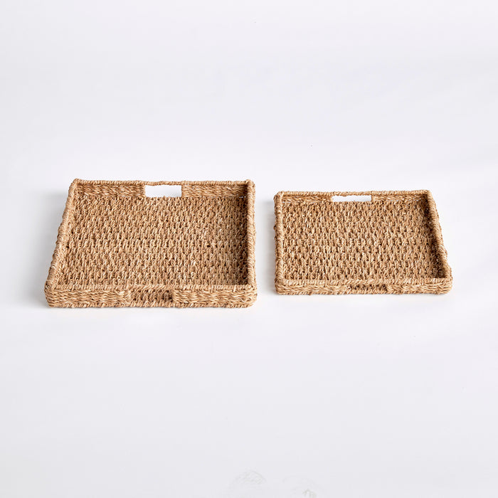 Seagrass Rectangular Trays, Set Of 2 - View 2