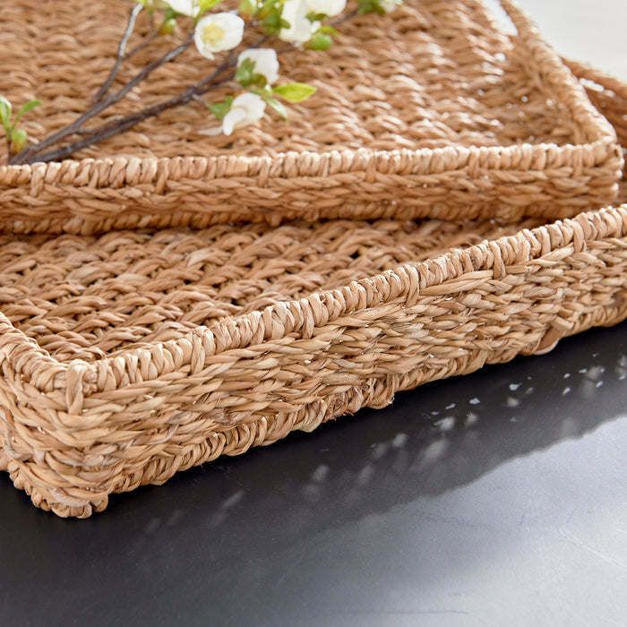 Seagrass Rectangular Trays, Set Of 2 - View 6