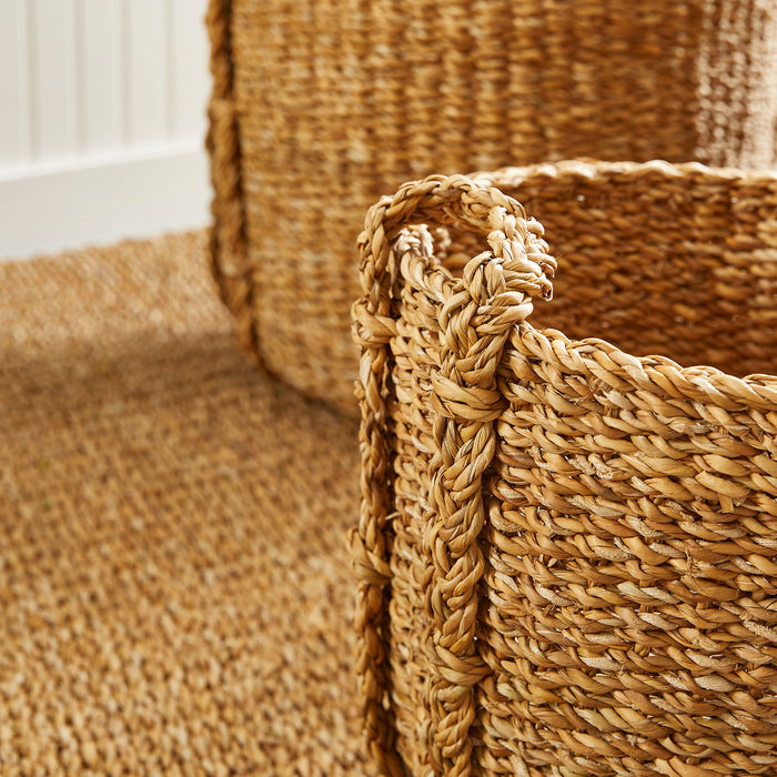 Seagrass Round Drum Baskets, Set Of 3 - View 7