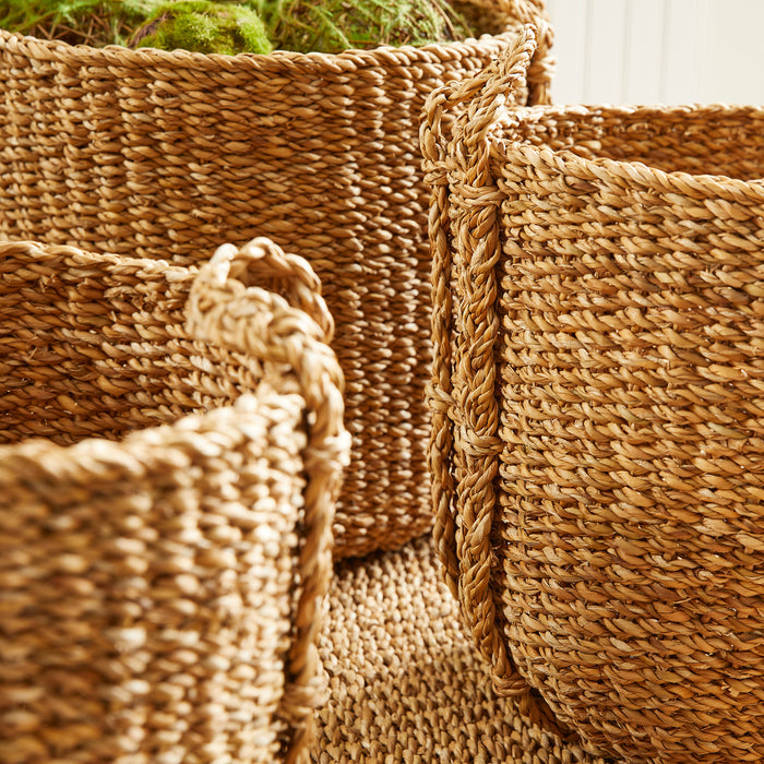 Seagrass Round Drum Baskets, Set Of 3 - View 8