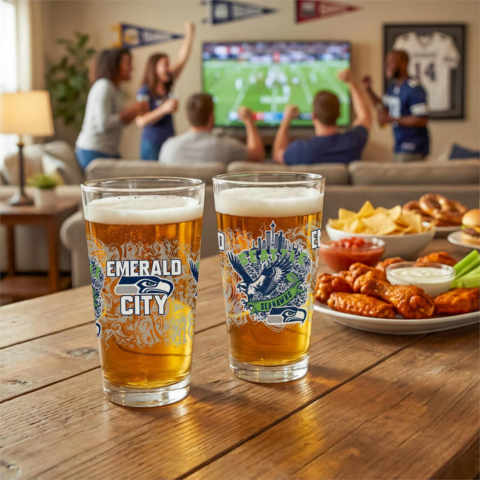 Seattle Seahawks 16oz Glass Pint